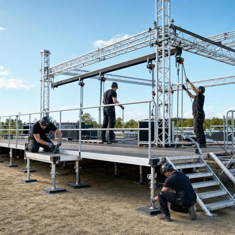 Nos conseils pour réussir le montage d'un podium à Brumath